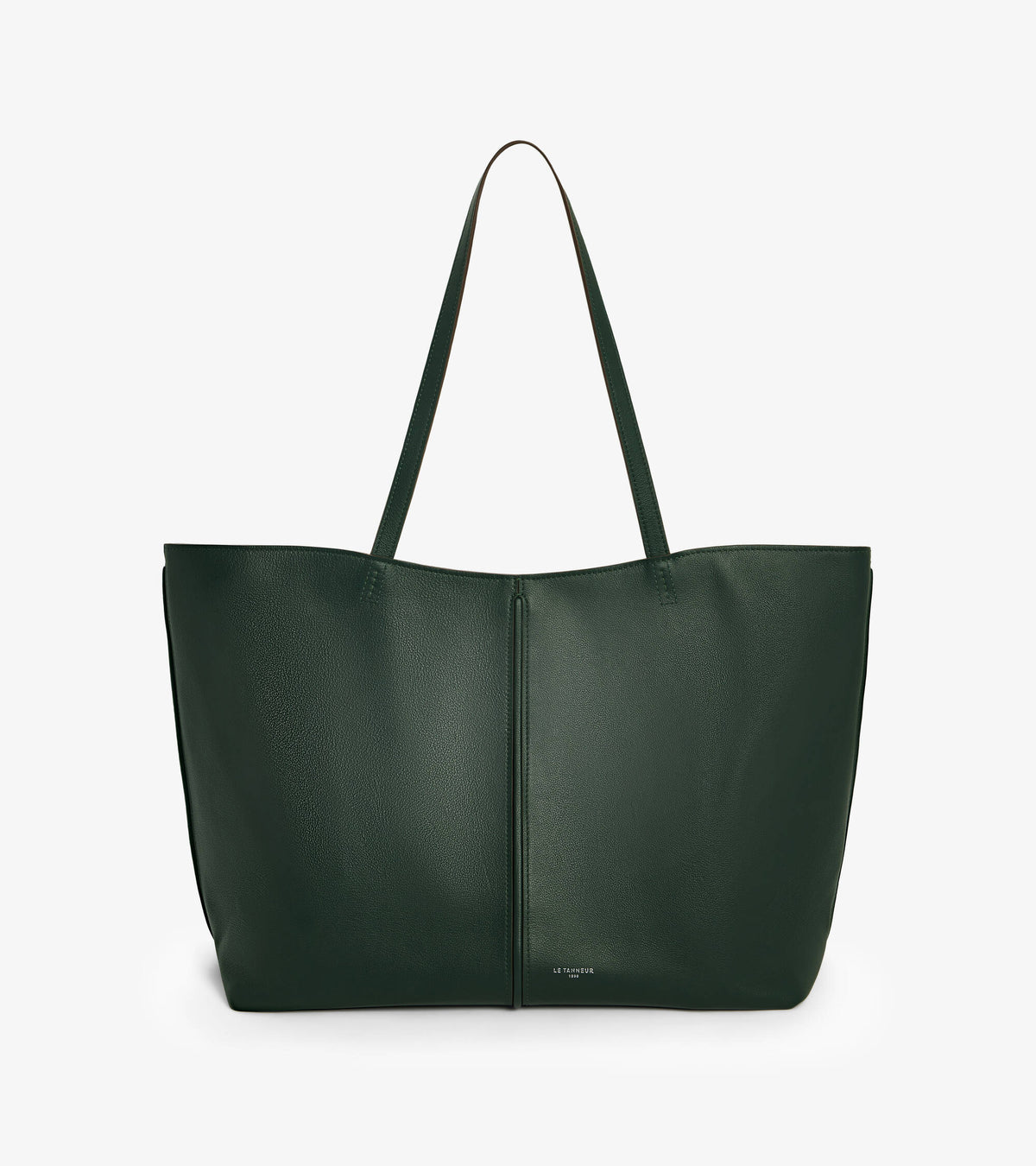 Bolso cabás grande Hortense de piel granulada de doble cara