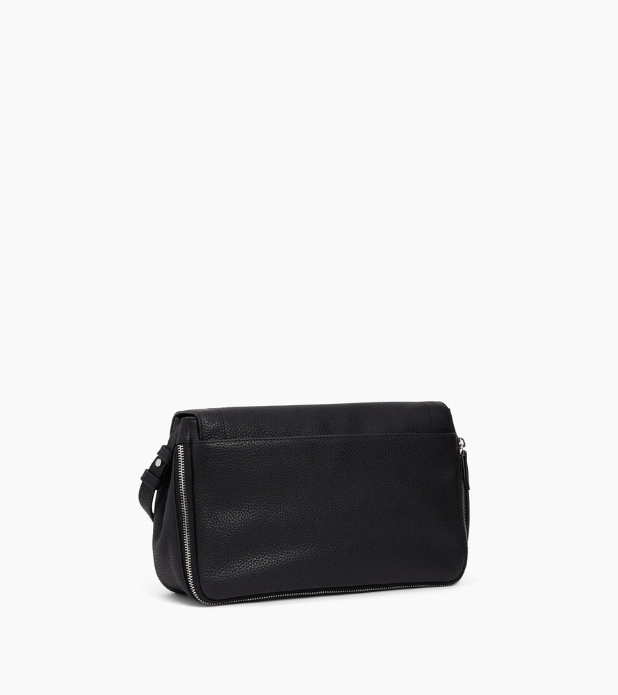 Sac bandoulière moyen modèle Aurore en cuir grainé