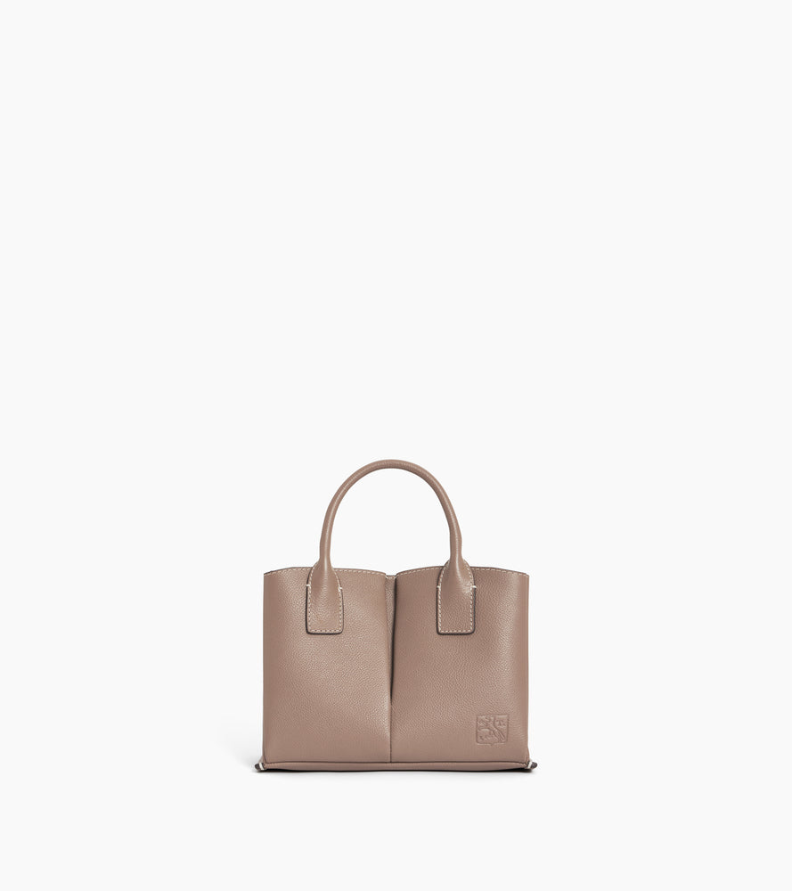 Petit sac à main Elena en cuir grainé