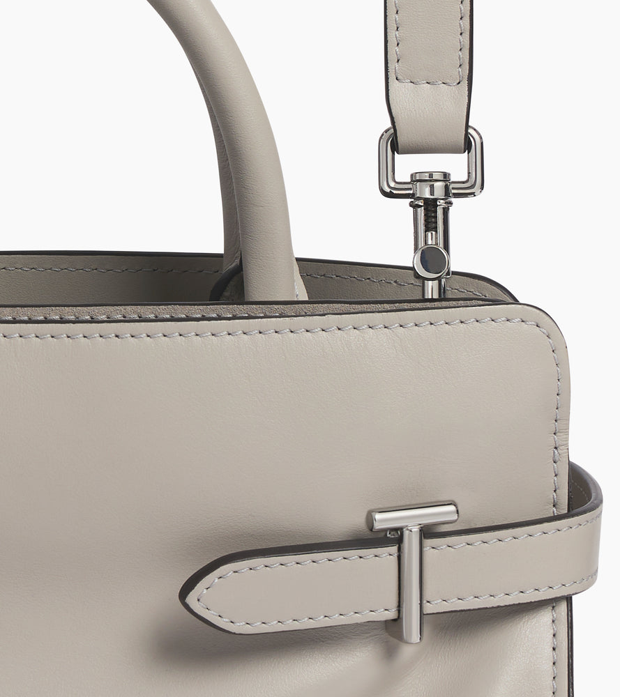 Emie medium handbag in smooth leather and nubuck