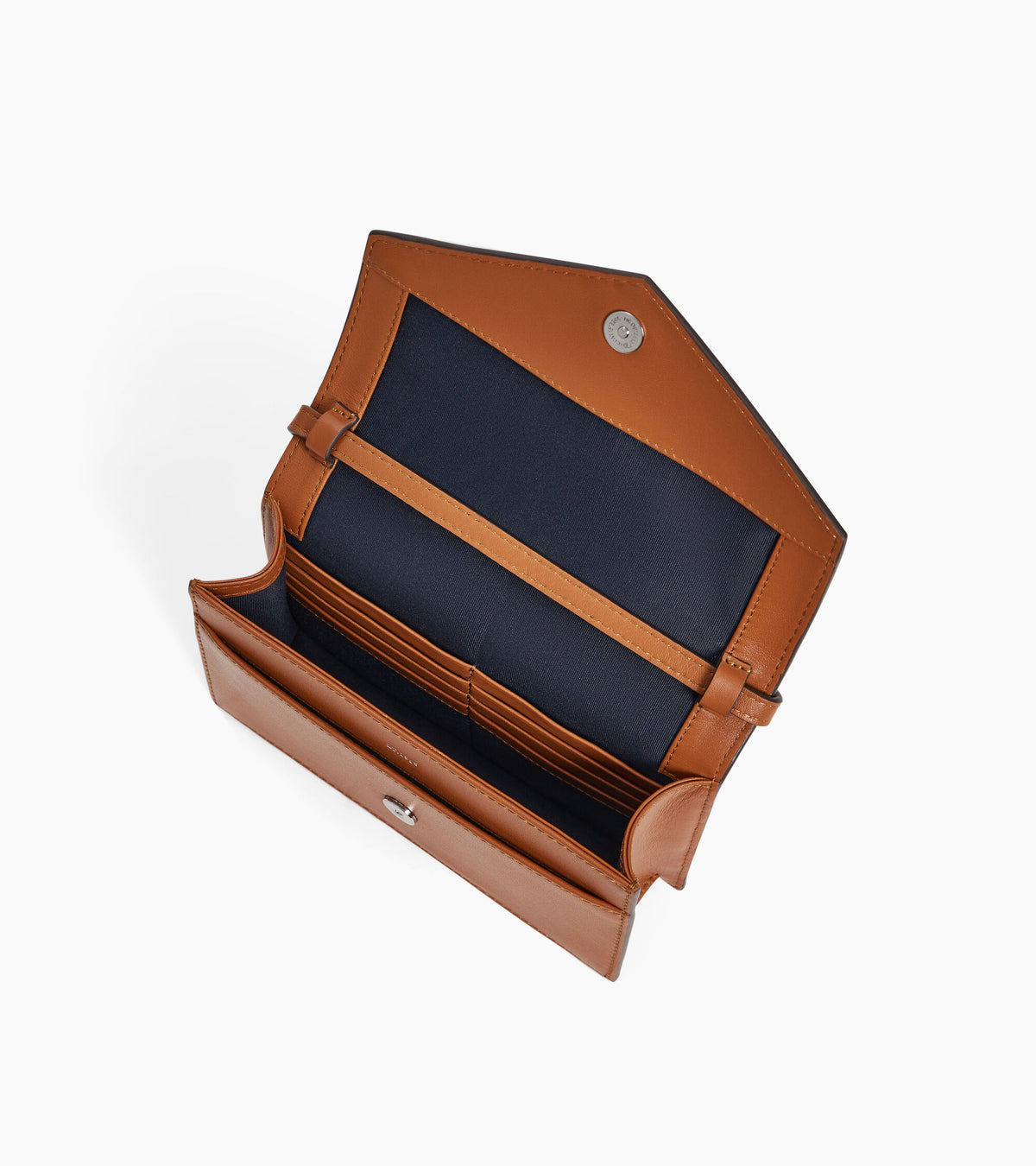 Paulette crossbody clutch in smooth leather