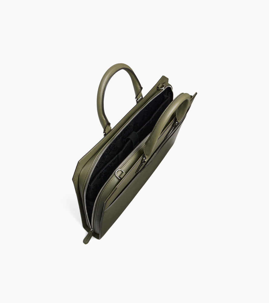 Porte documents slim 15" Gaston en cuir grain croisé