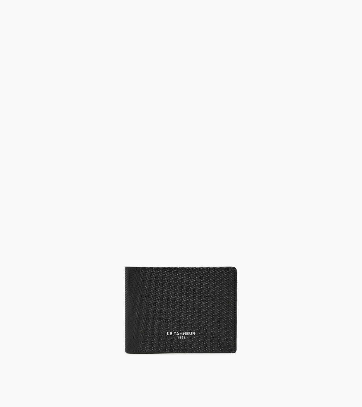 Brieftasche im Querformat mit Reißverschluss Lucien aus Leder mit T-Signatur