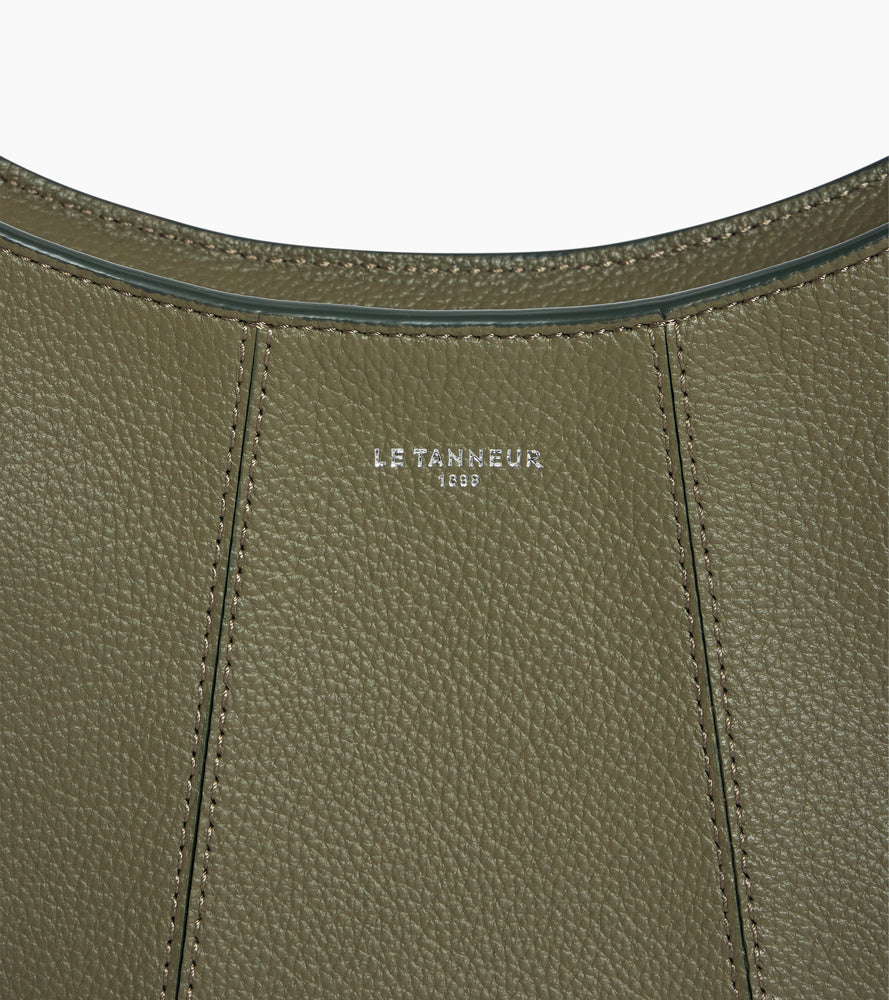 Petit sac demi-lune Juliette en cuir grainé