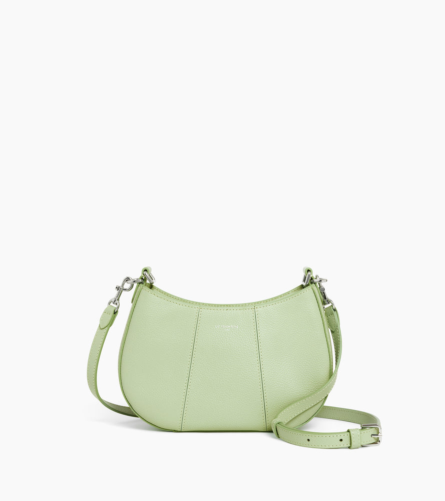 Petit sac demi-lune Juliette en cuir grainé