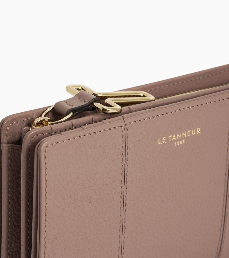 Portefeuille moyen modèle Juliette en cuir grainé