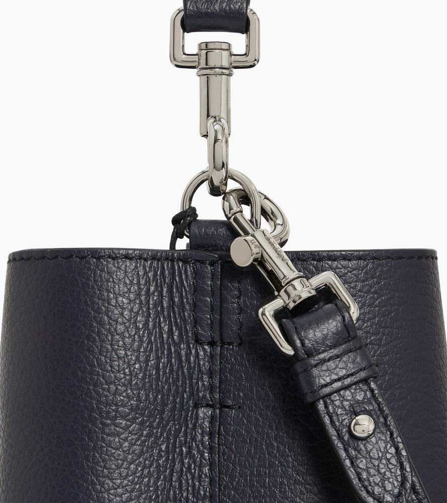 Sac seau Louise en cuir grainé