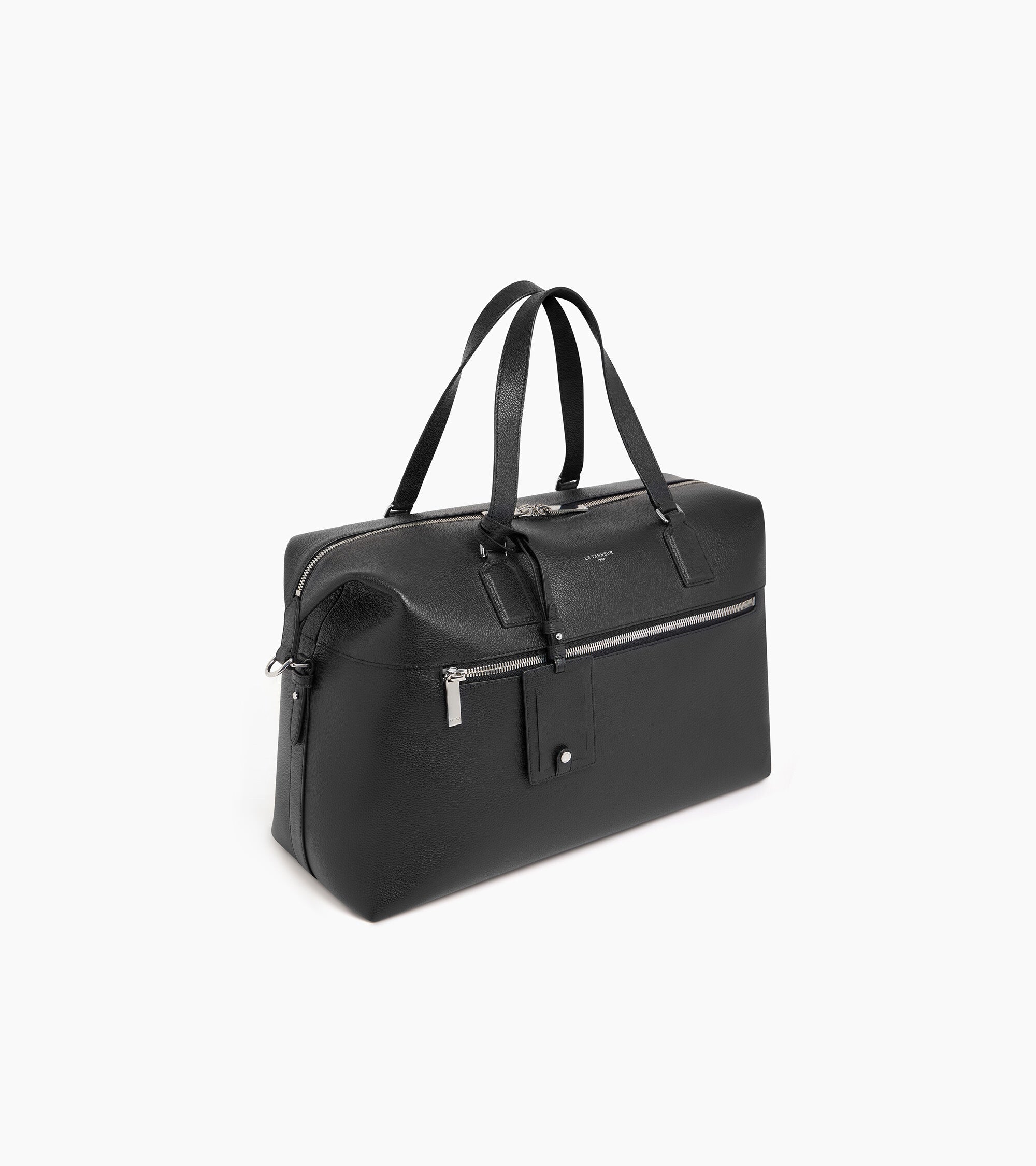 Emile 24h travel bag in pebbled leather