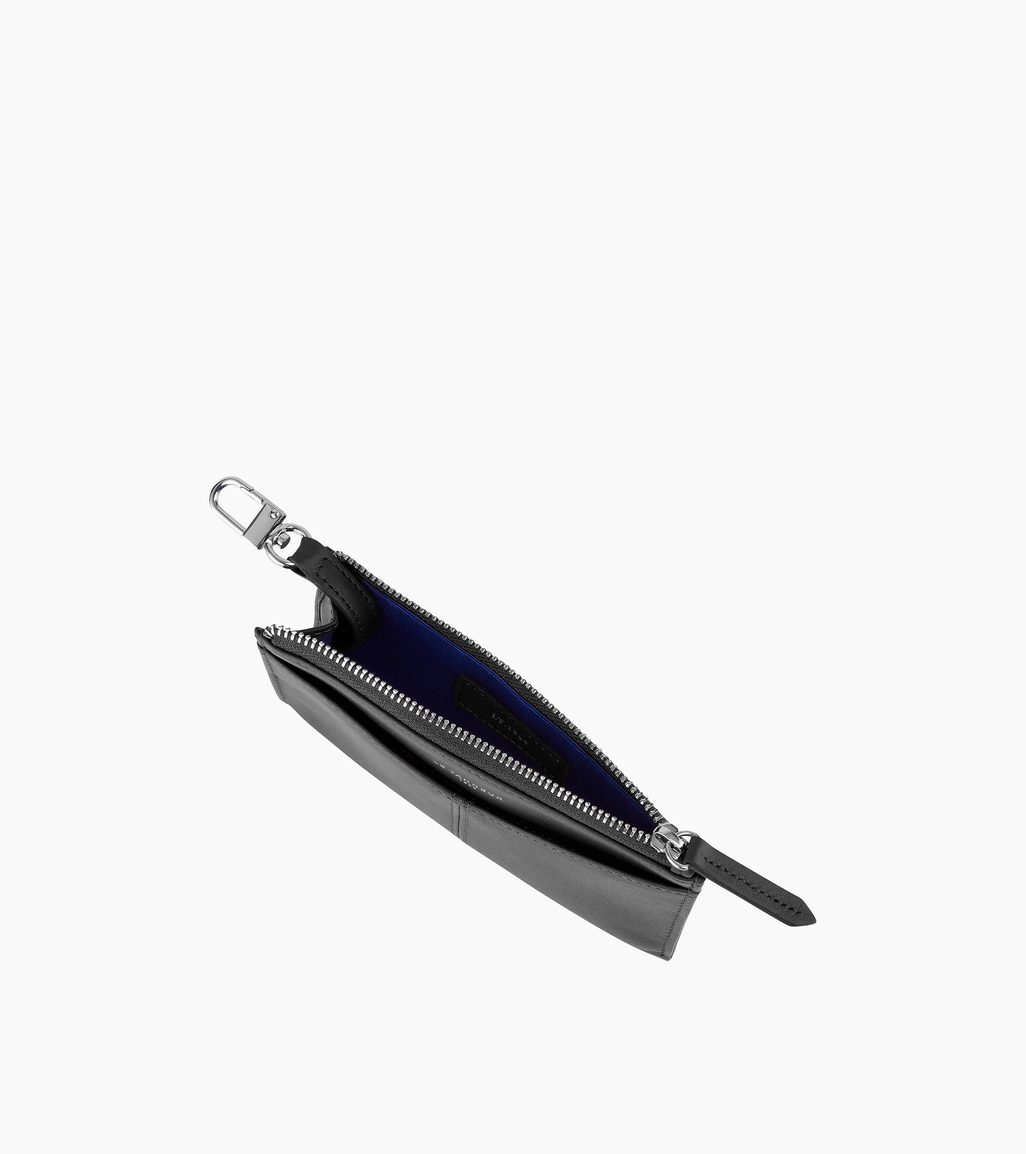 Charlotte zipped key case in smooth leather