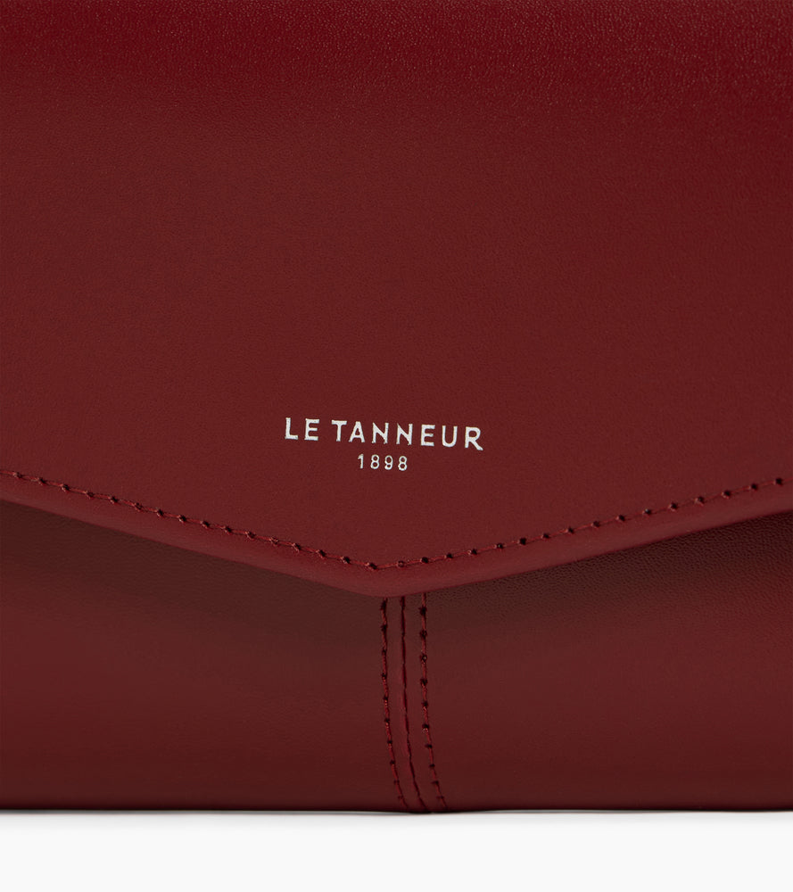 Grand portefeuille Charlotte en cuir lisse