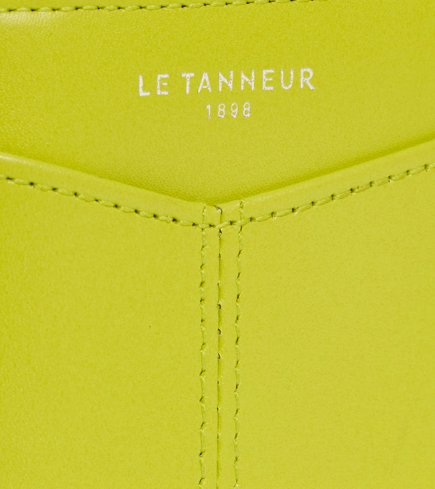 Porte cartes vertical Charlotte en cuir lisse