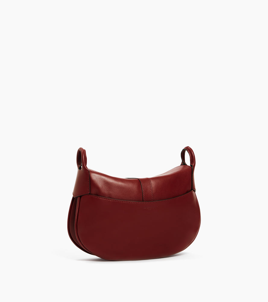 Petit sac bandoulière Pia en cuir lisse